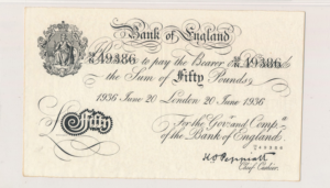 Operation Bernhard Bank of England Note