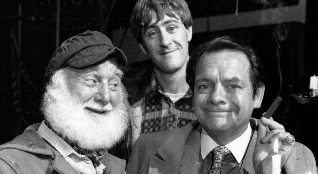 Only Fools and Horses Cast - Del Boy, Rodney and Uncle Albert. 